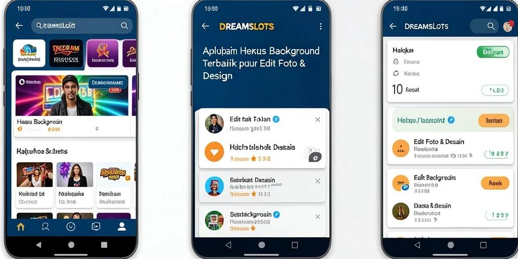 Antarmuka <strong>DREAMSLOTS</strong> menunjukkan proses penghapusan latar belakang yang mudah dan cepat.