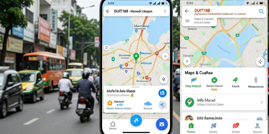 Tampilan antarmuka utama DUIT188 yang menampilkan informasi lalu lintas terkini.