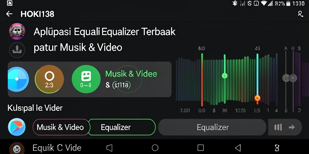 Antarmuka HOKI138 yang menarik dengan kontrol equalizer.