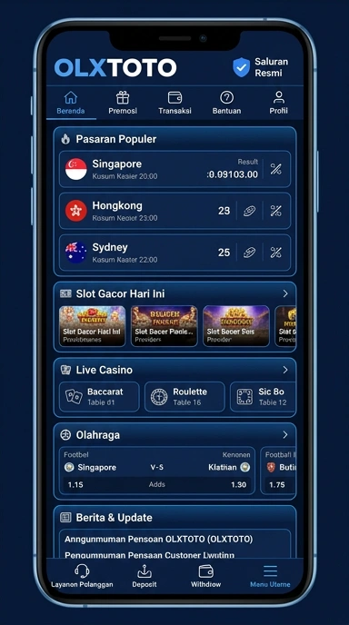 Tampilan kanal resmi olxtoto